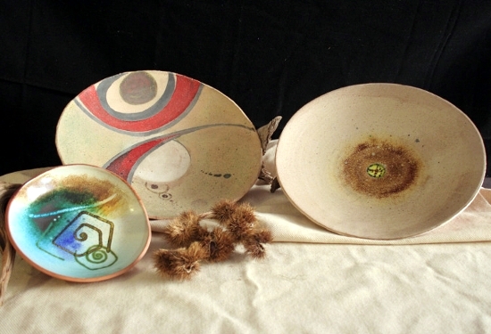 Piatti in ceramica realizzati a Nuoro Sardegna